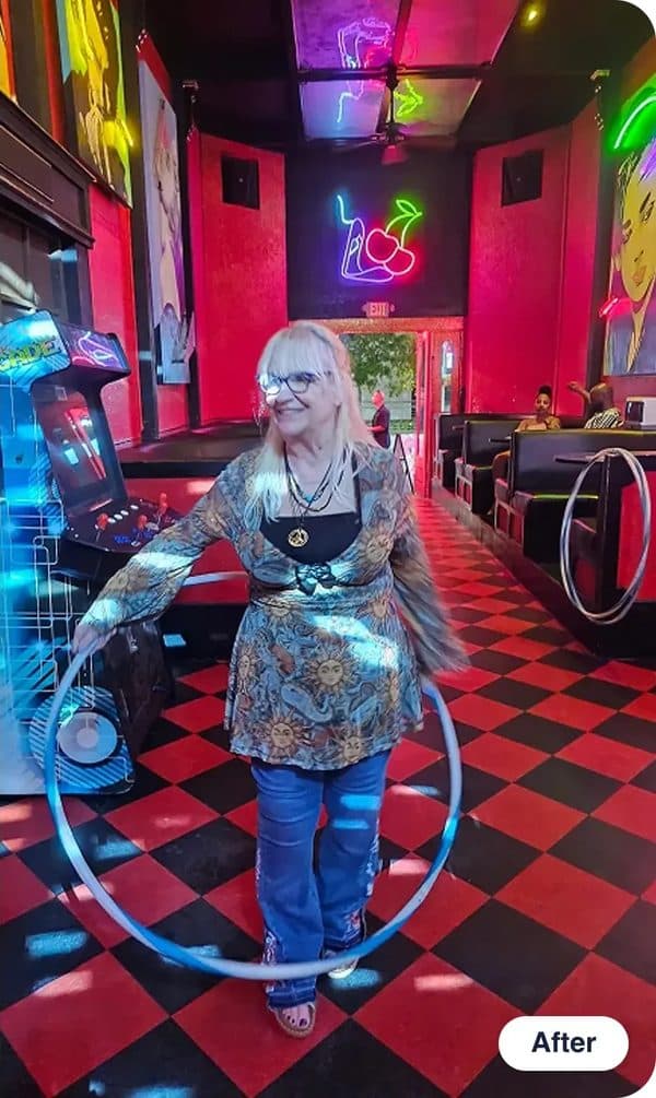 Linda M. after treatment